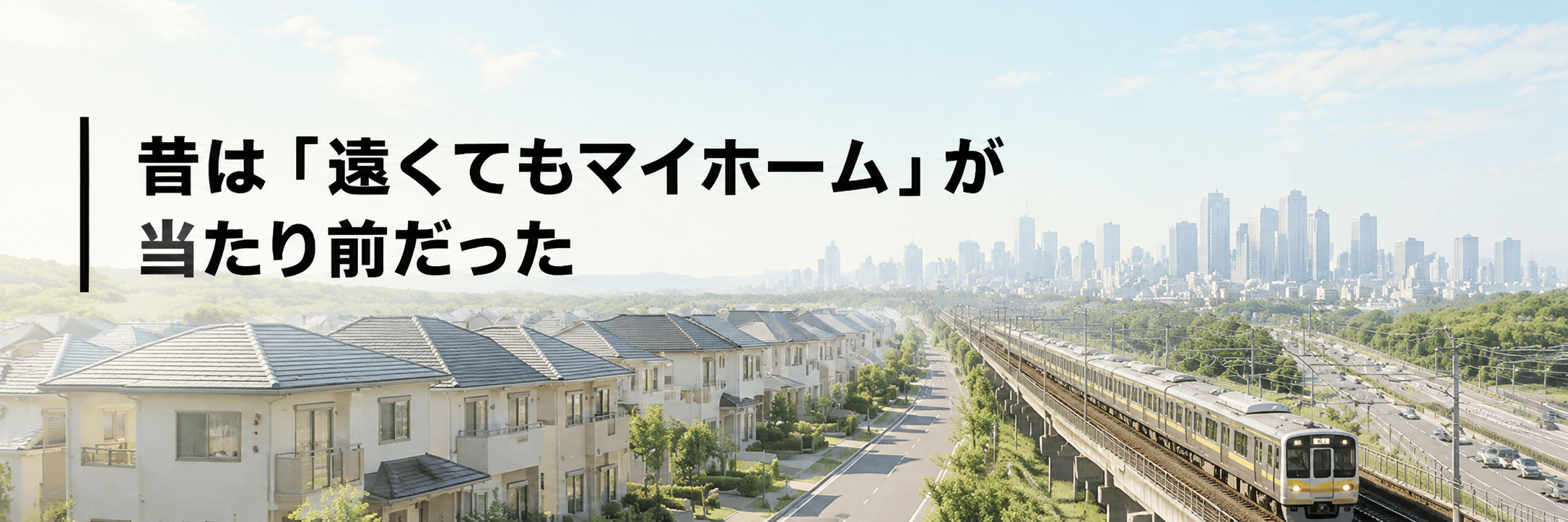 昔は「遠くてもマイホーム」が当たり前だった